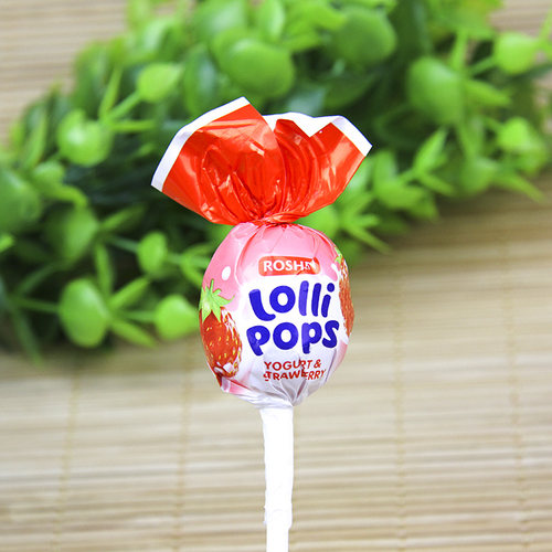 俄罗斯进口乌克兰如胜棒棒糖 多种水果奶昔混合味 儿童零食1000g - 图2