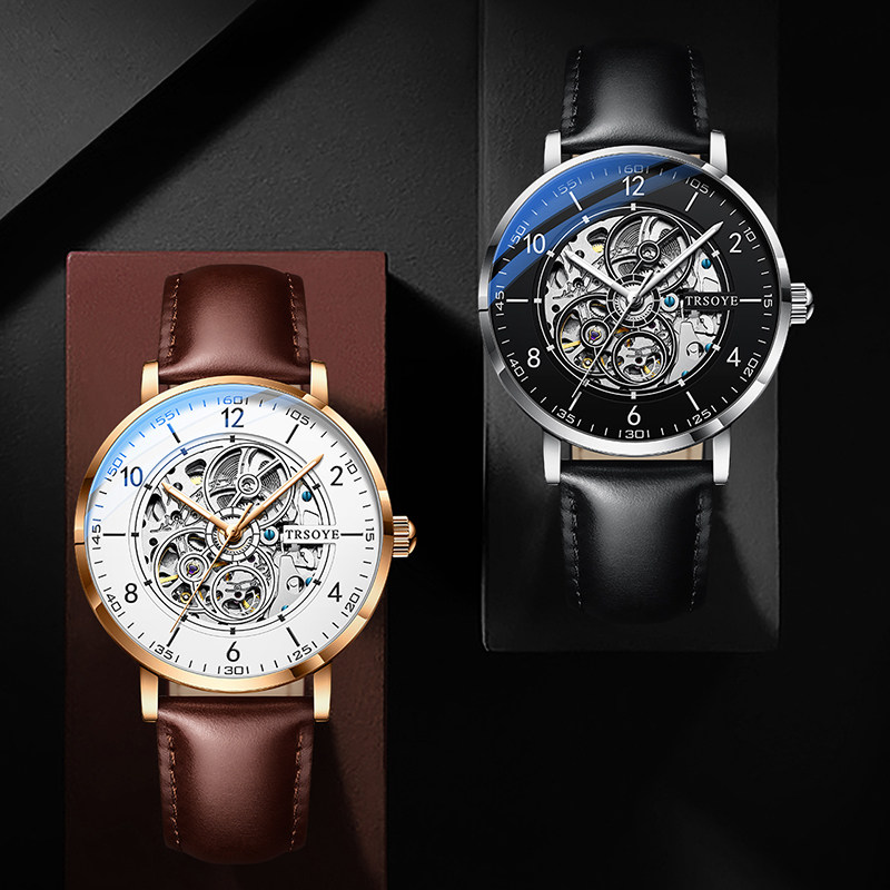 2021新款瑞士十大男士纯镂空机械表 尼诺尔手表国产腕表