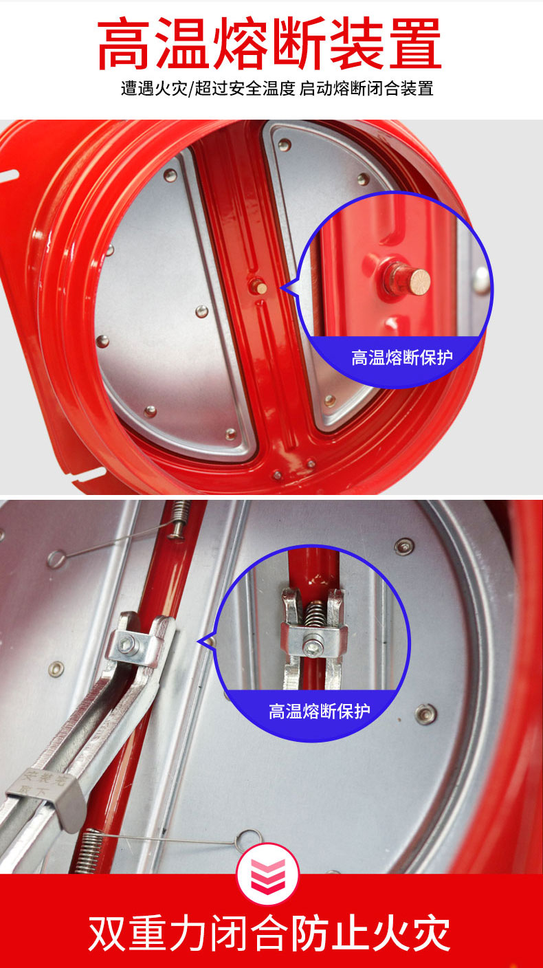 潜水艇止逆阀烟道排烟管厨房专用抽油烟机止回阀防回风单向阀通用