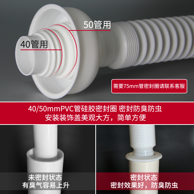 潜水艇洗手盆下水道防臭塞下水管洗脸盆洗手池下水器面盆排水配件 - 图2