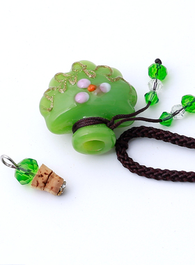 国风琉璃香薰瓶项链可开扩香