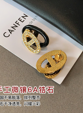 CANFEN小香风设计感一款两戴耳环