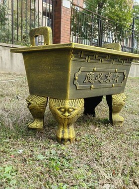 香炉室内外镀锌板铸铁合制香炉鼎寺庙佛堂家宗祠供奉土地庙插香鼎