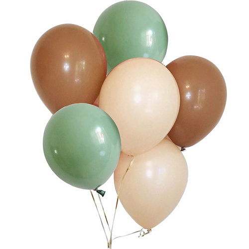 30个10寸复古粉色杏色可可色气球商场活动生日派对现场装饰布置 - 图0