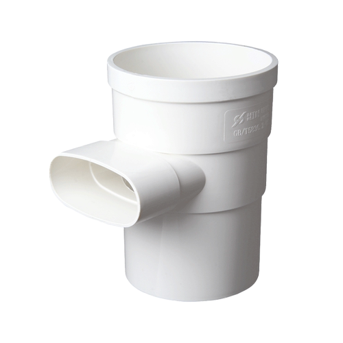 PVC立扁三通变50扁75马桶移位器缩口内外插110圆转扁三通管扁立口 - 图3