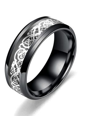 龙纹戒指潮流百搭钛钢戒指
