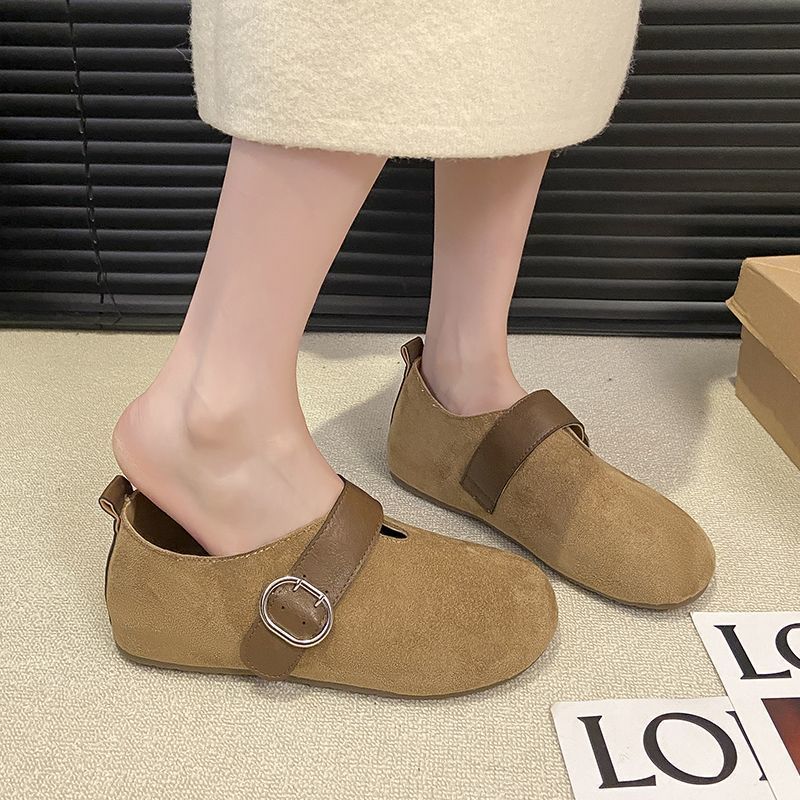 法式复古豆豆鞋单鞋玛丽珍鞋软底超软配裙子勃肯鞋女秋季2025新款 - 图2