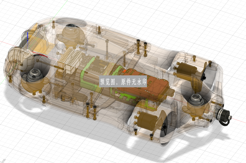 ROV CPS5水下无人机模型设计机器人三维Solidworks图纸3D建模文件 - 图1