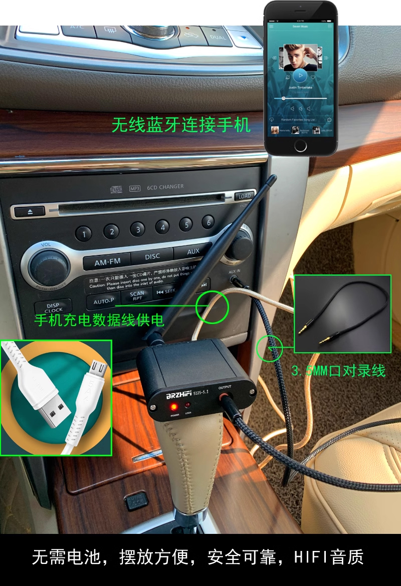 伟良Q5无损真HIFI蓝牙接收器转音频连接音响箱功放板机 APTX+LDAC-图0