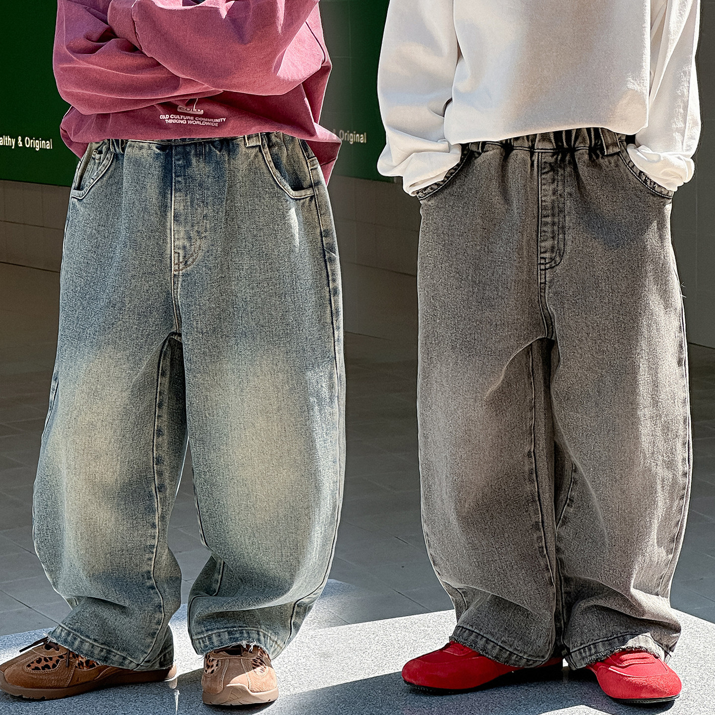 男孩牛仔裤全棉2025春秋新款儿童韩版复古长裤中小童百搭潮酷童装,淘宝优惠券,粉丝福利购,淘宝优惠卷