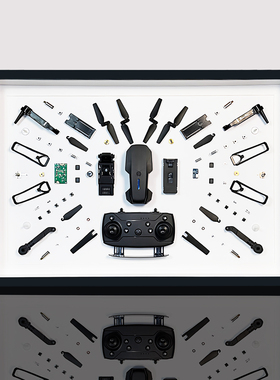 原创无人机拆解装饰画挂画遮挡画