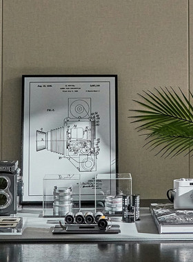 相机模型摆件套装客厅书房复古风