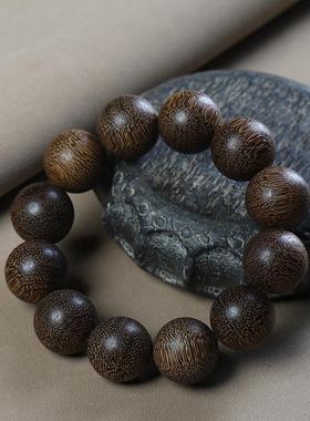 越南芽庄白奇楠沉香20手串沉水老料文玩男女款单圈佛珠手链