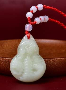 淘运灵阁祥龙护塔吉祥宏吊坠属鼠人吉祥佩戴物2026马年和田玉项链