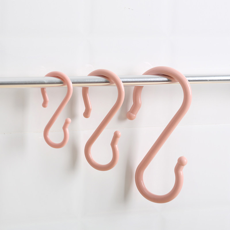 非凡家品塑料S形门后小挂钩厨房钩子创意浴室免钉勾子衣柜衣服S钩,淘宝优惠券,粉丝福利购,淘宝优惠卷