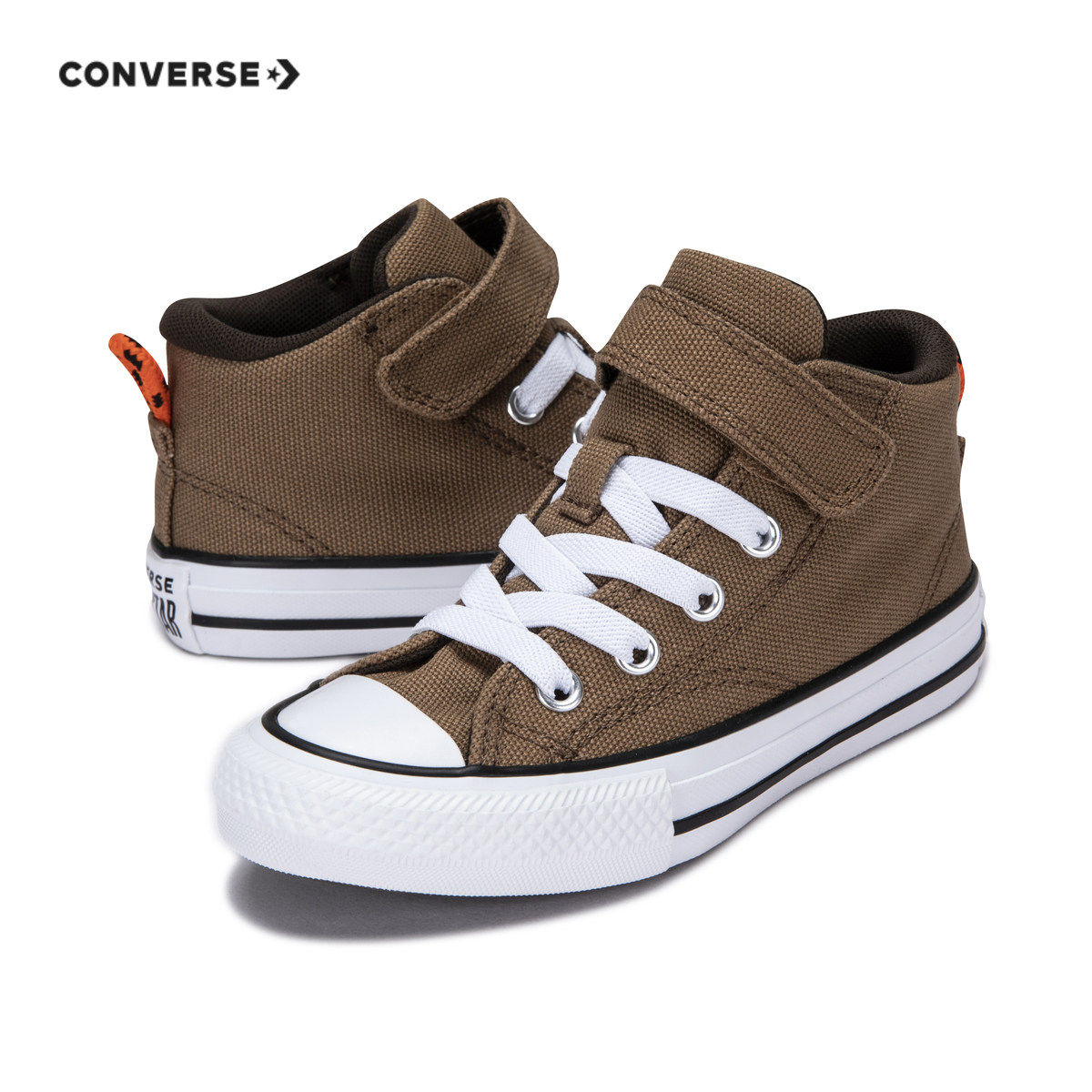 converse匡威儿童鞋男童小童中帮魔术贴帆布鞋2025新款A06362C,淘宝优惠券,粉丝福利购,淘宝优惠卷