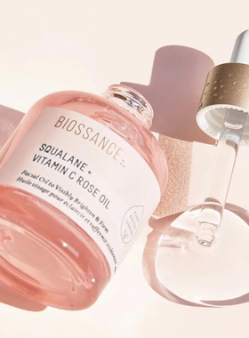 Biossance角鲨烷玫瑰精油保湿