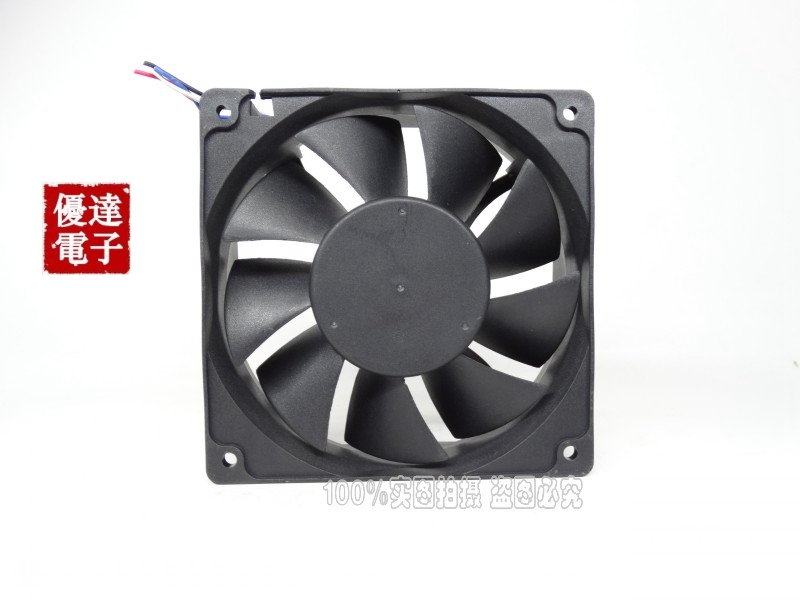 ADDA 12CM AD1224MB-F9BGP 12038 24V 0.68双滚珠 4线 变频器风扇 - 图1