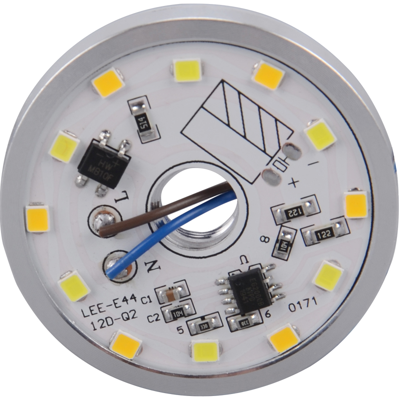 3W5W贴片光源led免驱动220V带散热器铝件吸顶灯水晶灯改造灯珠板 - 图3