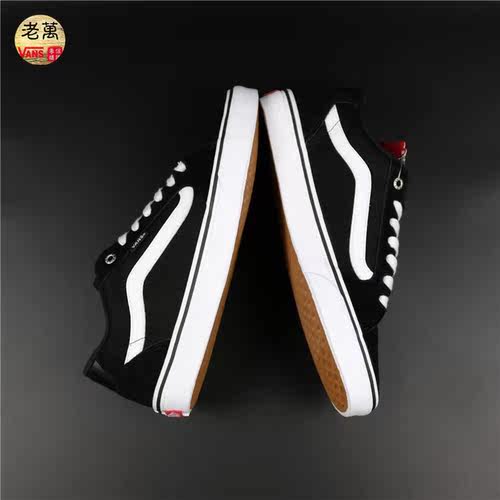 老万VANS范斯黑白经典款薄绒低帮运动休闲板鞋 VN000SJVC4R - 图2