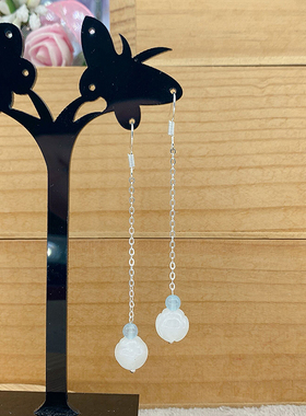 上官芷古风耳环s925耳钩简约风