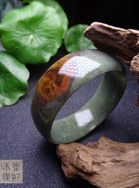 舒俱来岫玉欧泊黑珍珠玛瑙手镯