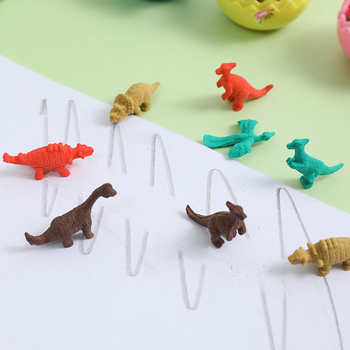 创意恐龙蛋橡皮擦 小学生儿童橡皮擦得干净不留痕卡通迷你可爱小恐龙造型橡皮象皮幼儿园文具奖品小礼物批发 - 图2