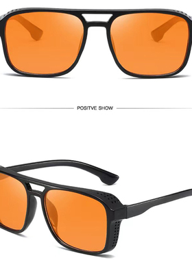 嘻哈镜商务点状蜂窝边框太阳眼镜