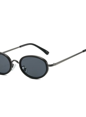 欧美时尚街拍太阳眼镜男椭圆形