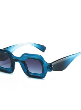 Y2K小厚框气泡太阳眼镜欧美嘻哈