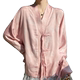 ເສື້ອຍືດຄໍ V-neck ທີ່ສະຫງ່າງາມແບບຈີນແບບໃຫມ່, ເສື້ອຍືດແຂນຍາວທີ່ມີແຂນຍາວຂອງຊາດ