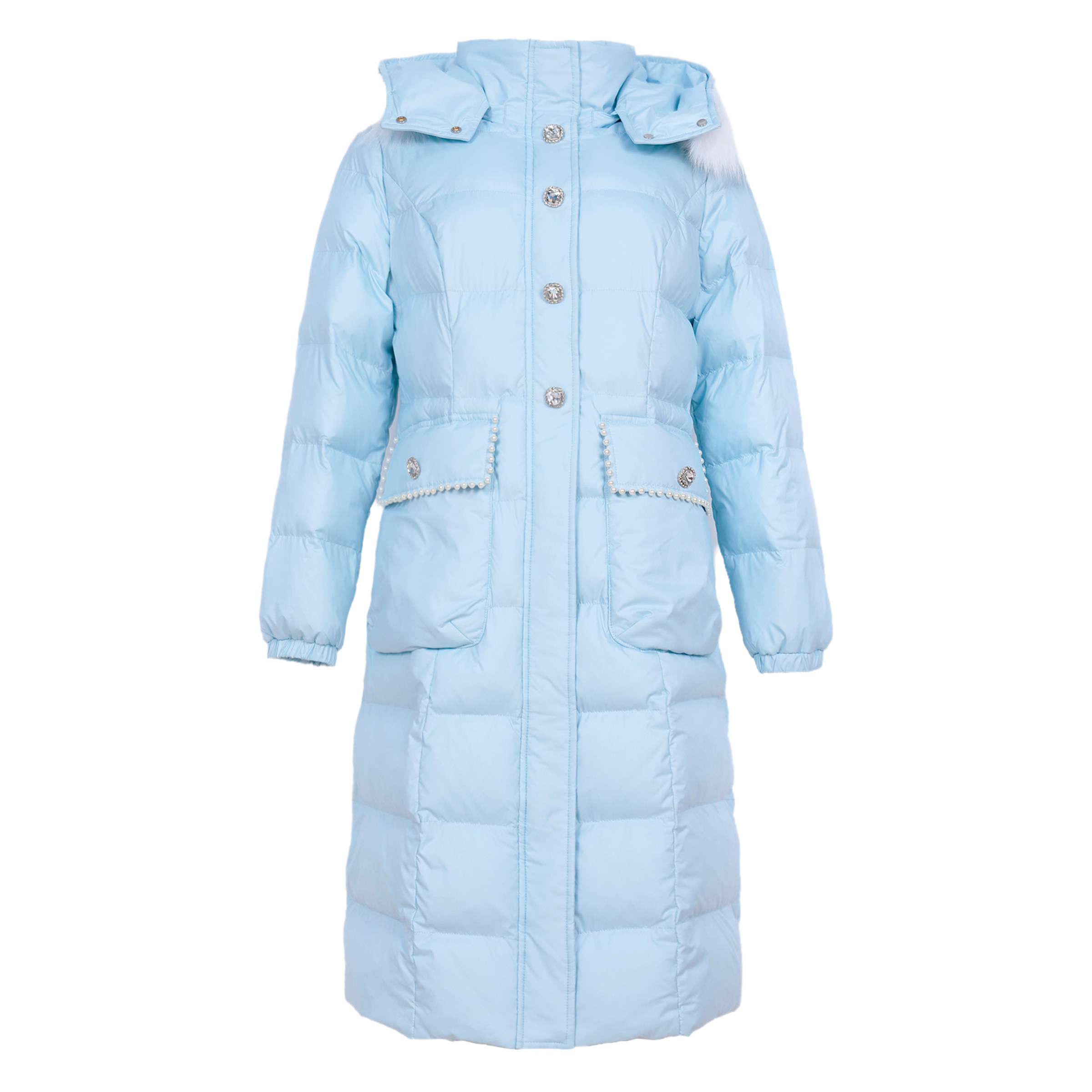 保暖颜值大码女装冬装棉衣胖MM中长高级感钉珠大口袋加厚棉服外套,淘宝优惠券,粉丝福利购,淘宝优惠卷