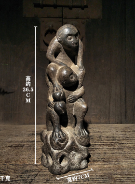 民俗封侯拴马桩中式风摆件包邮