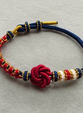 新款曼陀罗结手工编织故宫配色穿珠硬金饰品新年闺蜜女友礼物