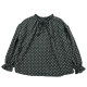 Niko water jade polka dot flocking fat top
