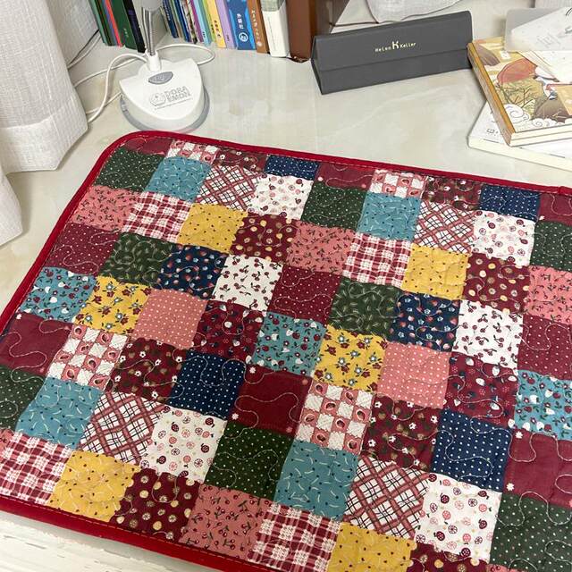 Old-fashioned cotton pure cotton student desk mat