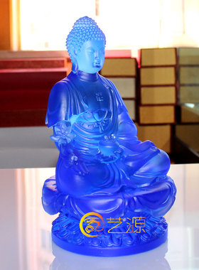 古法琉璃密宗佛堂供奉风水工艺品