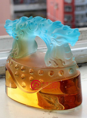 琉璃印章办公桌朋友生日礼品摆件