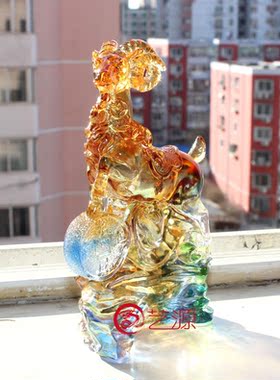 如意琉璃商务刻字礼物