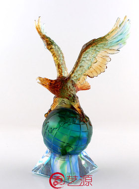 琉璃大展宏图商务礼品客户摆件