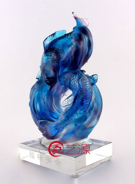 福禄有余琉璃生日贺寿乔迁礼品