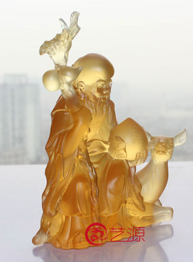琉璃福寿生日礼物摆件