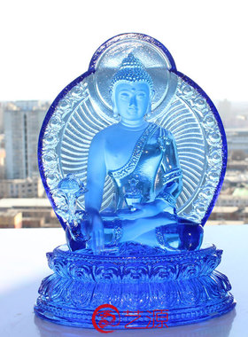 摆件琉璃如来居家结缘药师佛