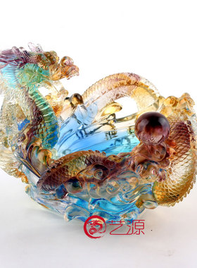 琉璃时尚风办公桌礼物实用工艺品