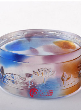 和谐琉璃文房四宝生日礼品摆件