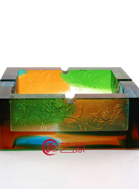 琉璃同事风升迁贺寿摆件送领导