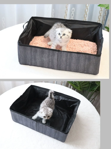 Портативный кошачий муфтный горшок может сложить туалетный туалетный туалетный туалетный туалетный туалетный кошачьи