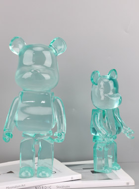 欧式创意简约绿色树脂暴力熊