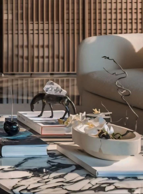 轻奢ins侘寂风样板设计花艺摆件