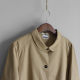 Yun regular lapel mid-length Korean style roll-sleeve windbreaker